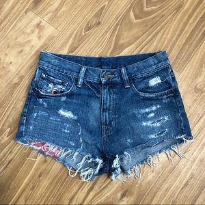 Ralph Lauren high rise vintage denim shorts